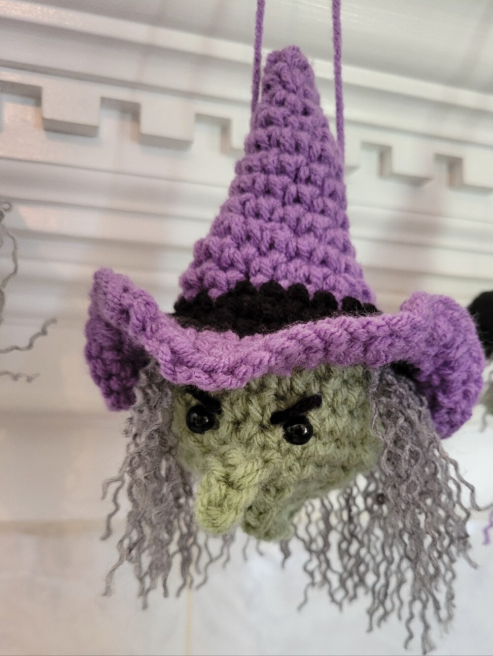 Halloween Witch Dangler Purple Black Green Wicked Decoration Ornament BUNDLE Few